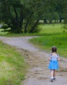 We aren't able to show Kristin's photo, but she chose this image to represent her story. This photo of a little girl walking away and not looking back was particularly meaningful to her.